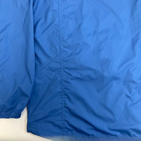 LL Bean Blue Mens Large Zip-Up Windbreak Rain Jacket Outdoor Active Hooded - Picture 14 of 15